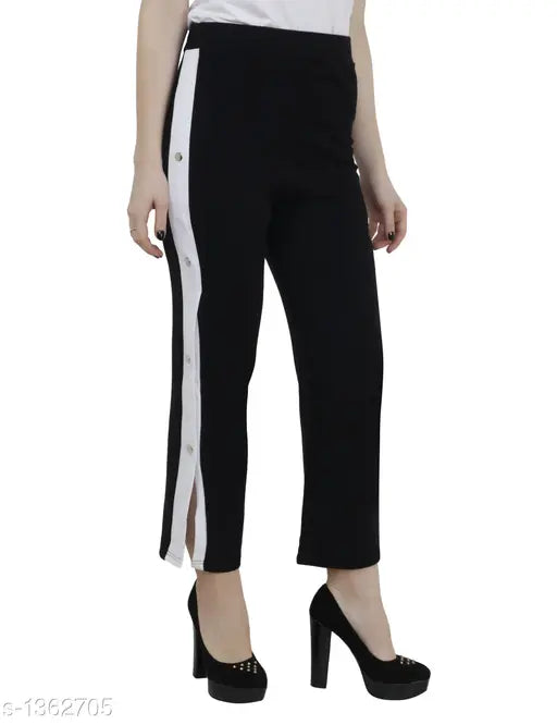 Stylish striped cotton spandex pant, S-30in to L-40in length