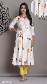 Rayon Vyomini Couturier printed kurti, M-38in to XXL-44in length, Indian women's fashion