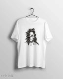 Drishya Fancy men's short sleeve t-shirt, printed net design, size M (38 inch chest, 27 inch length), made in India