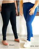 Stylish black denim jeggings pack of 2: High-waist women's leggings for party wear, comfortable sizes L-7XL