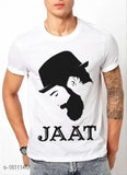 Dr12 Jaat cotton blend men's t-shirt, short sleeves, printed net pattern - India