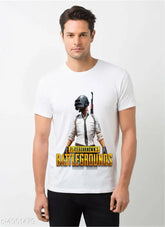 Trendy printed polyester t-shirt, short sleeves, available in sizes M-XXL. Made in India