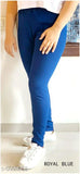 Denim jeggings for women in solid color, AngelFab brand from India