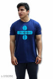 Trendy cotton men's T-shirt, short sleeves, printed net design, size M, India origin