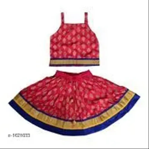 Alluring cotton girls lehanga cholis, vibrant Indian traditional wear for ages 6 months to 6 years