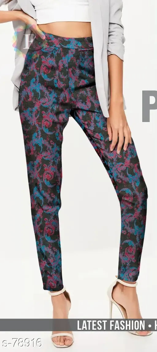 Soft, luxurious Pashmina jeggings in sizes L, XL, XXL from India