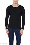Men's stylish cotton long sleeve solid t-shirt, soft & comfortable apparel from India