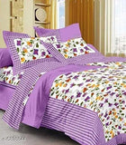 Elegant cotton queen double bedsheet, 180 thread count, 1 pillow cover included, Jaipuri cotton from Ram Textiles