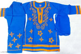 Stylish cotton girls plazo kurta with elastic chiffon dupatta, Lucknow chikankari handwork for infants, India