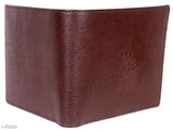Solid leatherette men's wallet, stylish and durable for everyday essentials