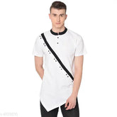 Modern men's cotton t-shirt, short sleeves with printed design, size S, M, L, XL, or XXL