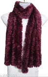 Acrylic faux fur trendy scarf for women, warm and chic accessory for colder seasons