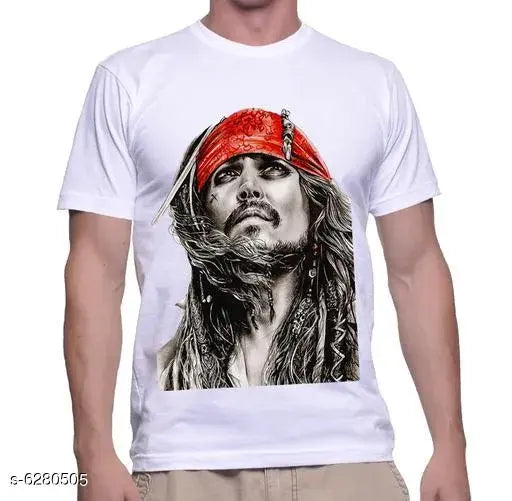 Trendy cotton printed t-shirt, short sleeves, vibrant design, XS size (38in chest, 26in length), made in India