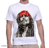 Trendy cotton printed t-shirt, short sleeves, vibrant design, XS size (38in chest, 26in length), made in India
