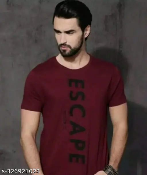 Striped polyester t-shirt for men, trending design with short sleeves, M, L, XL sizes available