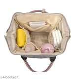 Polyester net baby diaper bag - Durable, spacious, water-resistant, easy-to-clean, and lightweight maternity travel backpack for moms with insulated bottle pockets