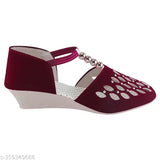 Suede Indian slip-on ballerinas, solid design for women - SPPIF Bellies
