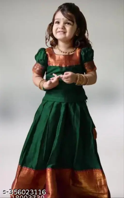 Silk solid party wear lehenga choli for girls, elegant Indian traditional attire in shimmering silk net