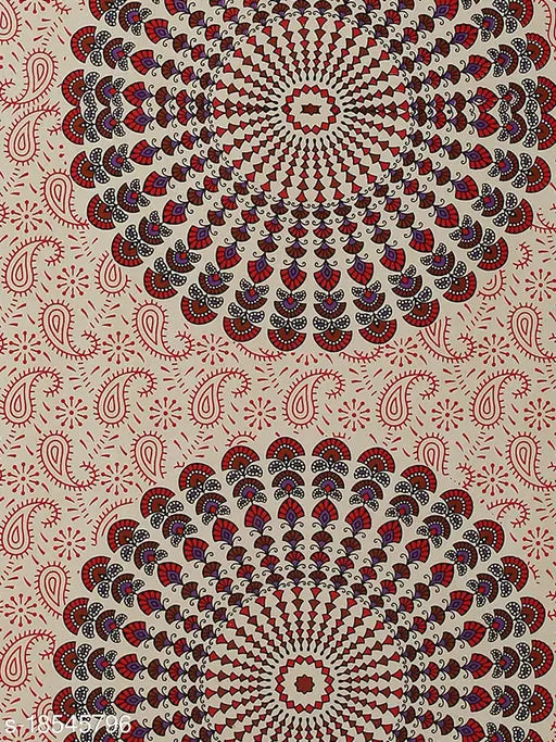 Indian Jaipuri traditional single bedsheet set, 2pc cotton bedding