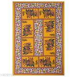 White 100% cotton single bedsheet with pillow cover, Jaipuri pattern, ideal for bed linen refresh