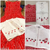 Trendy rayon flared long kurti, printed combo for women, sleeveless, Indian fashion