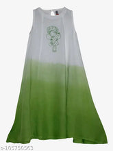 Girls sleeveless long satin kurta with pencil embroidery, printed net Indian fashion for kids aged 3-7 years
