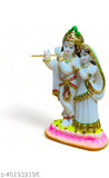 Marble Kamal Radha Krishna idol, 10cm x 15cm x 6cm, home decor showpiece