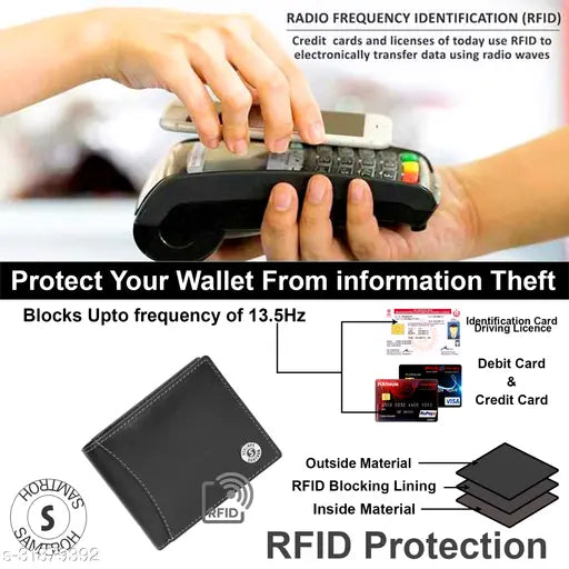 Genuine leather, compact, spacious RFID blocking wallet for men in tan with matte green box - Ideal gift for men on various occasions like Diwali, birthday, anniversary, or wedding