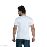Leebonee men's solid polyester dry-fit short sleeve T-shirt in various sizes (M-4XL), made in India
