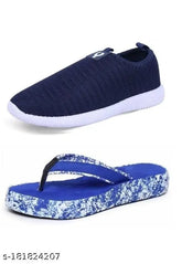 Mesh Women's & Girls Walking Casual Shoes combo in india-5 to india-8 - Embellished trekking flip flops