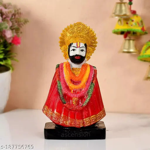 Poly resin Lord Shyam Dev idol, spiritual worship item for temple home decor from SCULPTO MANIA, India