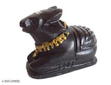 Handcrafted black poly resin Nandi Idol by SCULPTO MANIA - Medium size, ideal for temple puja or home decor