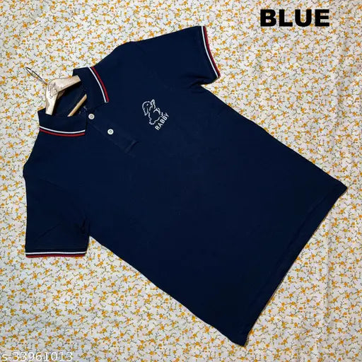 Cotton blend printed Rabby Men's short-sleeve T-shirt in M, L, XL, XXL sizes for men, India origin