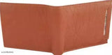 Solid faux leather men's wallet, 2 compartments, free size (9cm x 11cm), India-made, perfect for formal and casual use