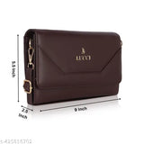 PU woman sling bag, features 5 compartments, self-design, free size (10x3x7in), elevates style for daily adventures