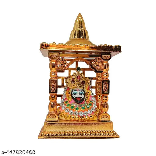 Marble dust Krishna Idol, ornate Indian-made statue of Khatu Shyam Baba Ji, perfect for gifting guests