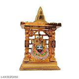 Marble dust Krishna Idol, ornate Indian-made statue of Khatu Shyam Baba Ji, perfect for gifting guests