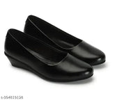 Synthetic flatform shoes for women - solid style in sizes IND-3 to IND-8