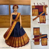 Silk embroidered irls lehenga choli set with dupatta, 9-14 years, Indian ethnic wear