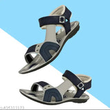 Synthetic leather boys sandals Kullegs, PVC sole, printed net design for 8-11 years, Velcro fastening, made in India