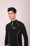 Lycra compression t-shirt for men and women, printed with net pattern, long sleeves, available in sizes M, L, XL, XXL. Made in India