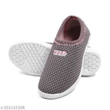 Mesh and PVC embellished slip-on shoes combo for women - high quality, comfortable, skin-friendly sneakers & walking shoes for girls and women. Diabetic and orthopedic-friendly, size IND-8" (125 characters)