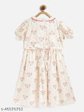 Rayon printed net short sleeve dress for girls (7-13 years), soft premium Reyon fabric by Mustmom