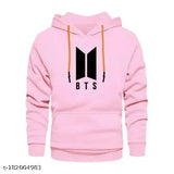 Pink BTS printed sweatshirt, full sleeve cotton garment for boys, winter wear with long sleeves and soft material
