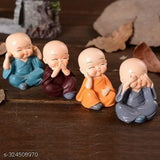 Resin cute Buddha statue, 1 inch tall and wide, decorative figurine from India