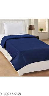 Navrudra solid fleece AC blanket, 220 thread count, 3D printed design, ideal for cooling rooms