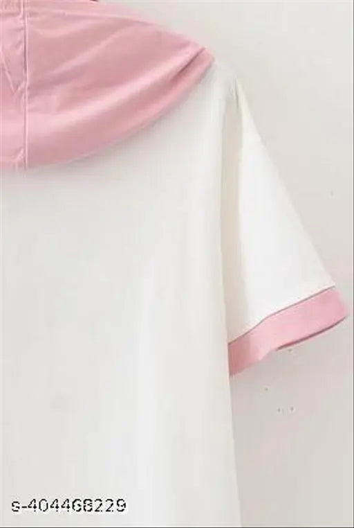 Urbane cotton blend printed tunic top for women - short sleeves, Indian partywear fashion