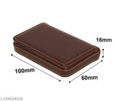 Shiny silver faux leather wallet (95x65x13 cm), holds 6 cards & coins. RFID blocking for secure storage