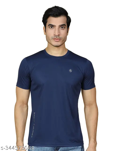 Lycra blend men's t-shirts pack of 3 - solid, short sleeve, high-quality athletic wear for active lifestyle from India
