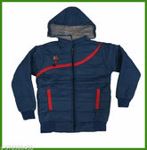 Quilted polyester boys' fancy winter jacket, long sleeves, 9-10 years size